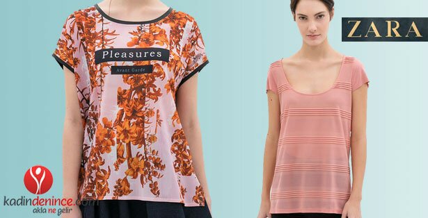 Zara 2014 Kadın Tişört Modelleri