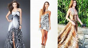 Zebra Desenli Elbise Modelleri 2016