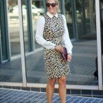 zebra desenli trend elbiseler resim