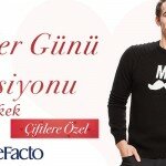 Defacto Sevgililer Günü Erkek Kıyafetleri